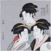 Furoshiki UKIYOE: Tres bellezas del presente