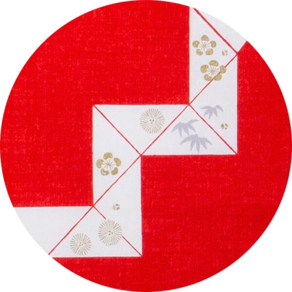 Furoshiki japonés Hare tsutsumi Serpiente roja