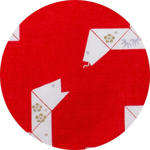 Furoshiki japonés Hare tsutsumi Serpiente roja