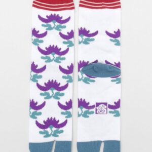 Tabi (calcetines o medias japonesas) Murasaki kokeshi