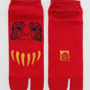 Tabi (calcetines o medias japonesas) Daruma rojo