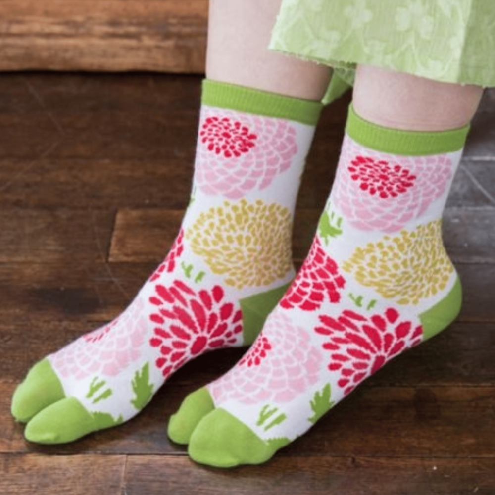 media calcetines tabi japonesa