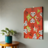 Cuadro de arte color pop: Daruma