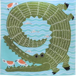 Furoshiki KATA KATA: Cocodrilos y aves