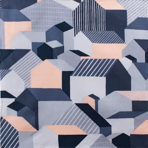 Furoshiki COHARE: Home gris y rosado