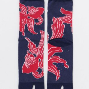 medias tabi japonesas pez dorado rojo