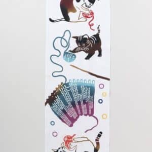 tenugui japonés gatos