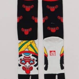 Medias tabi japonesas con diseño de papalote tradicional berabō – rostro expresivo Kawagami