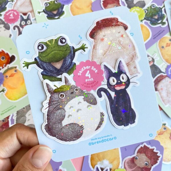 merch ghibli stickers