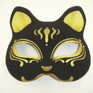 Máscara tradicional japonesa: NEKOMEN VELVET