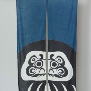 noren cortina japonesa daruma negro