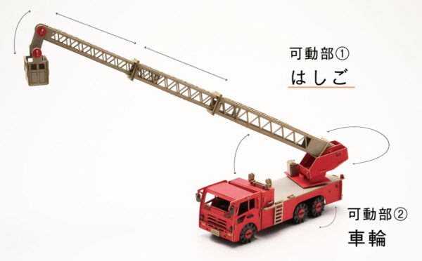 Cars craft Emergency: Camion de bomberos - Ladder truck - Imagen 3